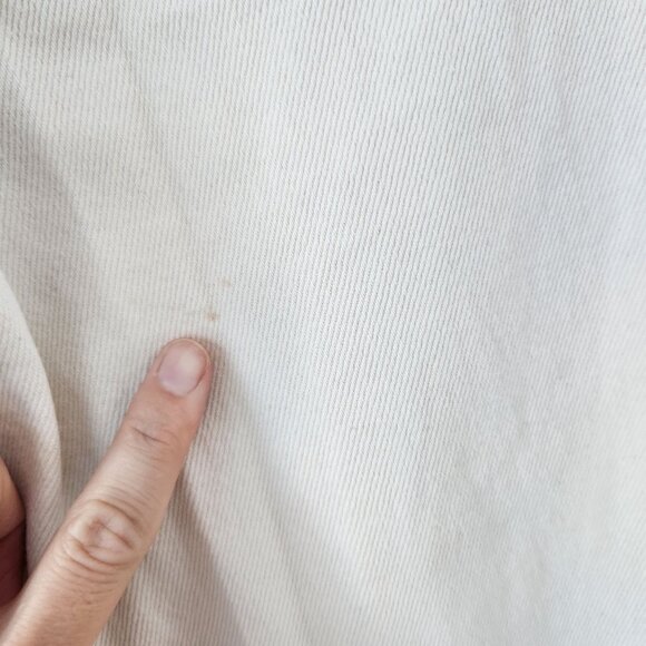 MNG Mango Low-Rise Loose-Fit Wide Leg Jeans Cream Denim Women's S - Picture 12 of 12